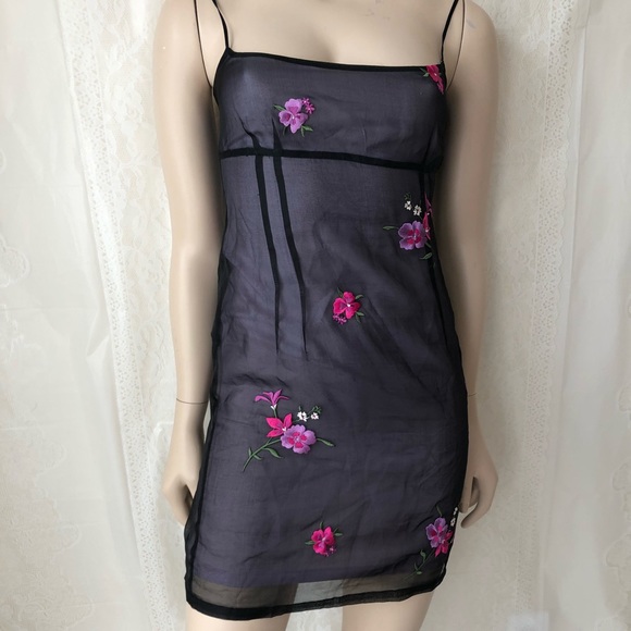 Laundry by Shelli Silk Lace Overlay Mini dress - Picture 3 of 6